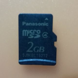 パナソニック(Panasonic)のマイクロSDカード【2GB】1個　(メーカー　Panasonic)(PC周辺機器)