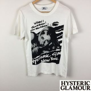 ヒステリックグラマー(HYSTERIC GLAMOUR)の美品 ヒステリックグラマー 半袖Tシャツ ホワイト サイズM(Tシャツ/カットソー(半袖/袖なし))