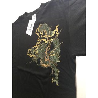 緑竜 金箔押し 【LL】超レア品 むかしむかし 半袖Ｔシャツ(Tシャツ/カットソー(半袖/袖なし))