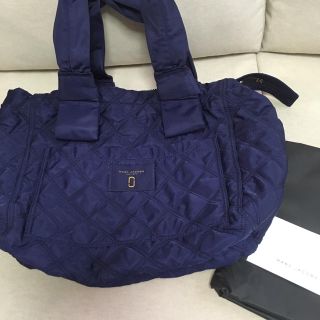 マークジェイコブス(MARC JACOBS)のncn様専用☆マークジェイコブス トートバッグ マザーズバッグ ネイビー 紺(マザーズバッグ)