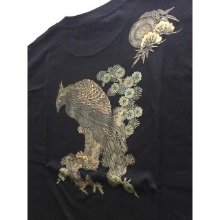 鼓鷲 金箔押し 【LL】超レア品 むかしむかし 半袖Ｔシャツ(Tシャツ/カットソー(半袖/袖なし))