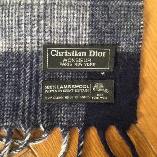 クリスチャンディオール(Christian Dior)のクリスチャンディオール マフラー『英国製』(マフラー)