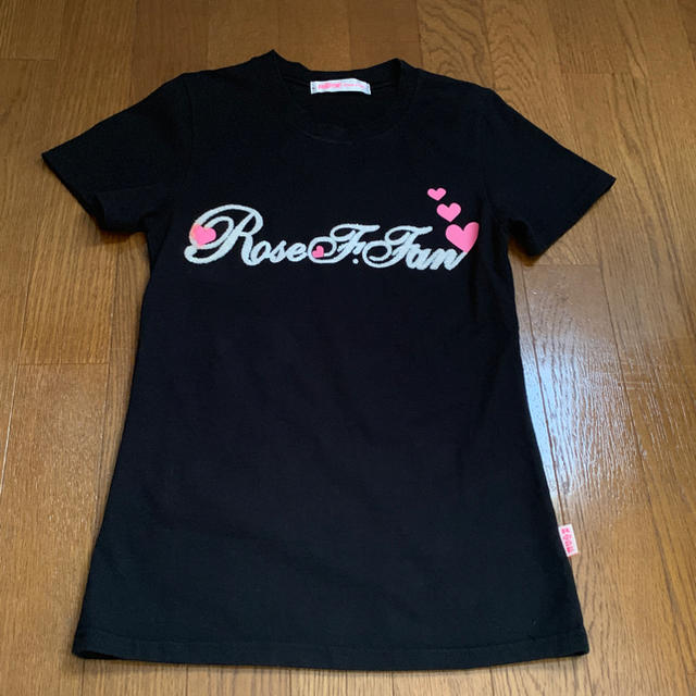 ROSE FANFAN(ローズファンファン)のROSE FAN FAN 黒半袖Tシャツ 3回着用しました レディースのトップス(Tシャツ(半袖/袖なし))の商品写真