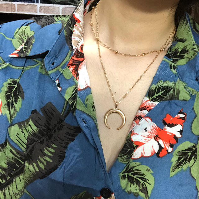 searoomlynn K18moon necklace ムーンネックレスセット-