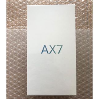 アンドロイド(ANDROID)のOPPO AX7 ブルー simフリー 新品 未開封(スマートフォン本体)