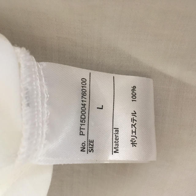 白シフォンブラウスLサイズ  レディースのトップス(シャツ/ブラウス(半袖/袖なし))の商品写真