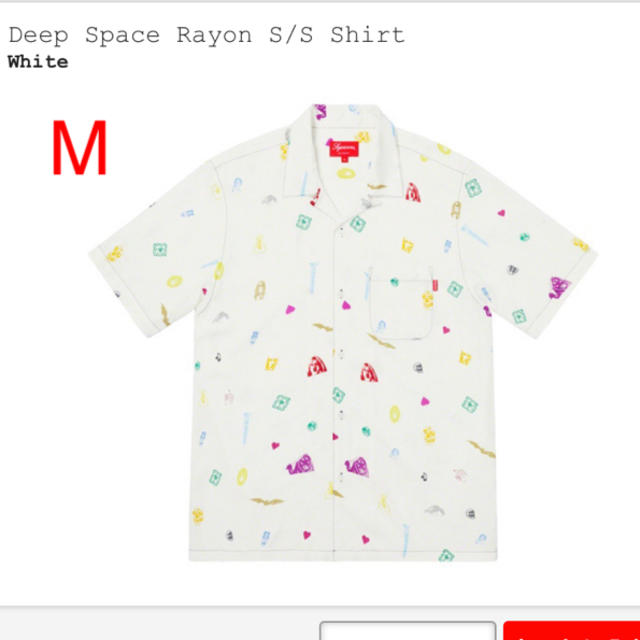 supreme Deep Space Rayon S/S Shirt M 白-