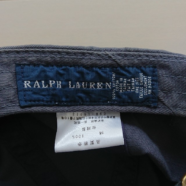 Ralph Lauren(ラルフローレン)のRALPH LAUREN 帽子 キャップ グレー キッズ/ベビー/マタニティのこども用ファッション小物(帽子)の商品写真