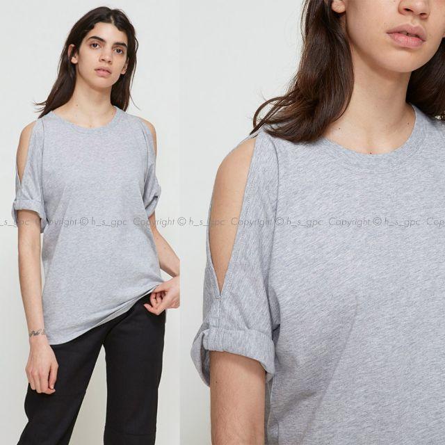 Maison Martin Margiela(マルタンマルジェラ)のMM6 スリットカットソー Tシャツ メゾンマルジェラ エムエム6 レディースのトップス(Tシャツ(半袖/袖なし))の商品写真