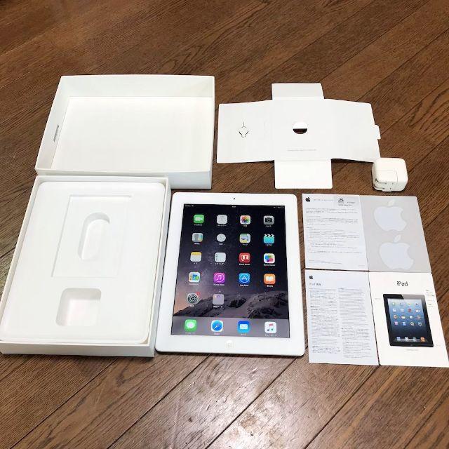 PC/タブレット第4世代iPad White Wifi+Cellularモデル 16GB