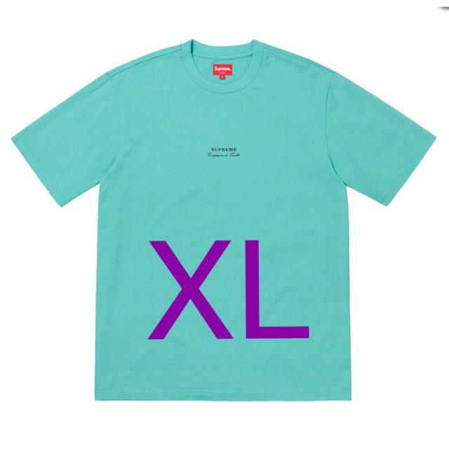 19ss supreme Qualite Tee XL  Dusty Aqua