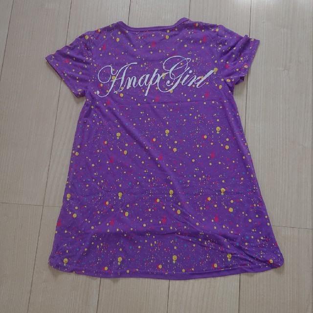 ANAP(アナップ)のANAP☆ペイントTシャツ キッズ/ベビー/マタニティのキッズ服女の子用(90cm~)(Tシャツ/カットソー)の商品写真