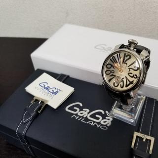 ガガミラノ(GaGa MILANO)のガガミラノ　未使用に近い☆　腕時計　マヌアーレ48mm(腕時計(アナログ))