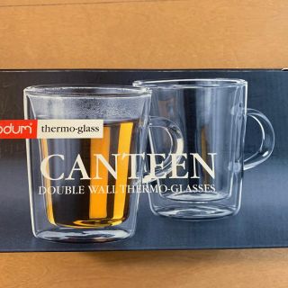 ボダム(bodum)のボダム CANTEEN ダブルウォールグラス 持ち手付き 0.2 L 2個セット(グラス/カップ)