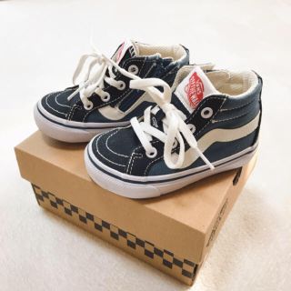 ヴァンズ(VANS)のkids VANS スケートハイ SK8-HI ネイビー(スニーカー)