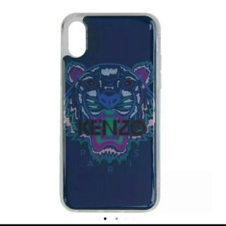 ケンゾー(KENZO)の◆新品◆KENZO タイガー　iPhone X/XSケース　ブルー(iPhoneケース)