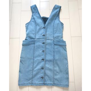 ローリーズファーム(LOWRYS FARM)の〈ほぼ新品〉LOWRYS FARM 2wayデニムJSK M 青(ミニワンピース)