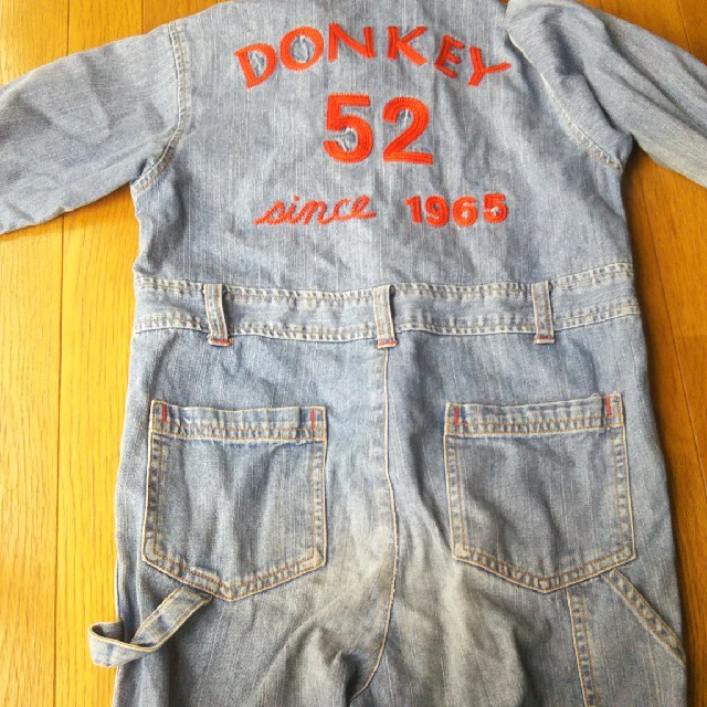 Donkey Jossy(ドンキージョシー)の120㌢☆デニムつなぎ☆donkyjossy キッズ/ベビー/マタニティのキッズ服男の子用(90cm~)(その他)の商品写真