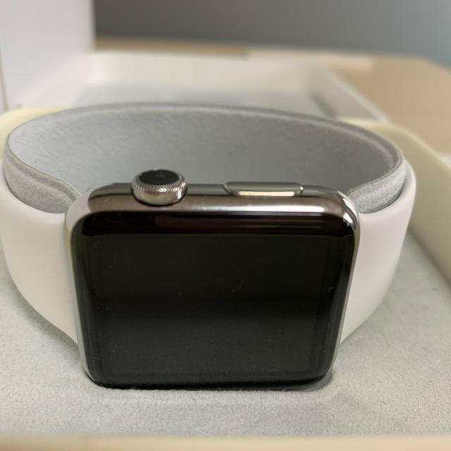 Apple Watch(アップルウォッチ)の初代 Apple Watch 42mm ステンレス シルバー メンズの時計(腕時計(デジタル))の商品写真