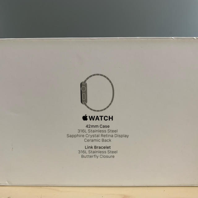 Apple Watch(アップルウォッチ)の初代 Apple Watch 42mm ステンレス シルバー メンズの時計(腕時計(デジタル))の商品写真