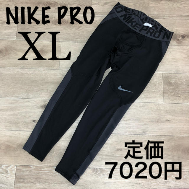 NIKE(ナイキ)のXL ナイキ NIKE メンズ スパッツ スポーツウェア タイツ 黒 ブラック メンズのレッグウェア(レギンス/スパッツ)の商品写真