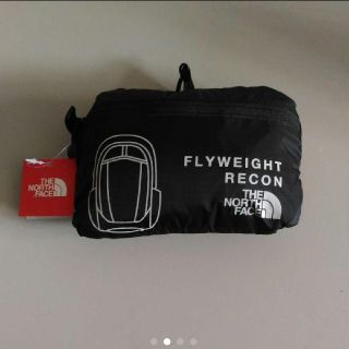 ザノースフェイス(THE NORTH FACE)の◆新品◆THE NORTH FACE フライウェイトリーコン　黒　折り畳みバッグ(リュック/バックパック)