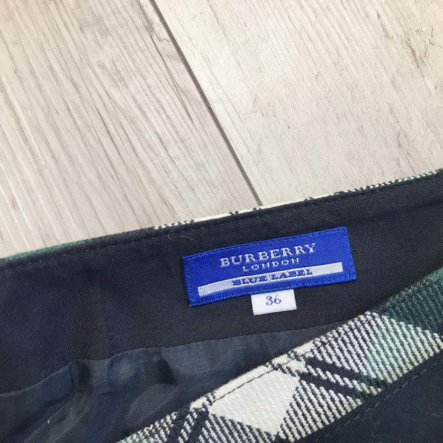 BURBERRY BLUE LABEL(バーバリーブルーレーベル)の◆バーバリー ブルーレーベル プリーツスカート チェック 36 レディースのスカート(ミニスカート)の商品写真