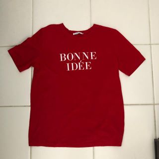 ザラ(ZARA)のzara Tシャツ レッド(Tシャツ(半袖/袖なし))