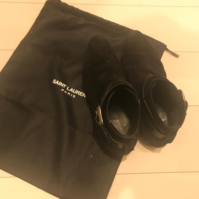 saint laurent スウェードウエスタンブーツ 41-