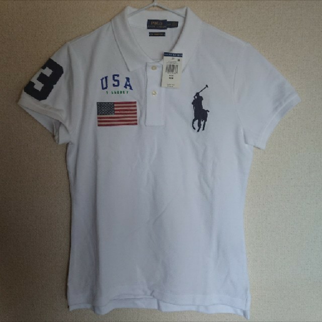 POLO RALPH LAUREN(ポロラルフローレン)の新品☆ラルフローレンポロシャツusサイズM レディースのトップス(ポロシャツ)の商品写真