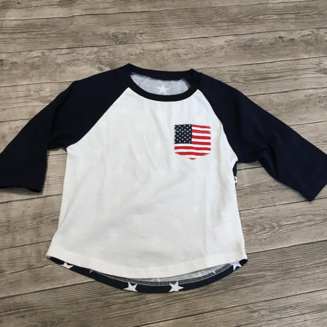 RODEO CROWNS(ロデオクラウンズ)のロデオクラウンズ 七分袖 Tシャツ アメリカン キッズ/ベビー/マタニティのキッズ服男の子用(90cm~)(Tシャツ/カットソー)の商品写真