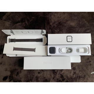 アップルウォッチ(Apple Watch)のApple Watch series4 44mm スペースグレイアルミニウム(腕時計(デジタル))