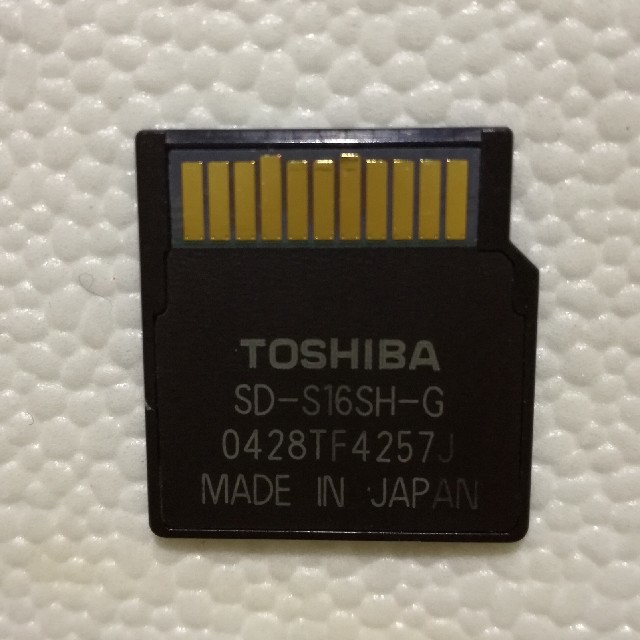 東芝(トウシバ)のミニSDカード【16MB】TOSHIBA スマホ/家電/カメラのPC/タブレット(PC周辺機器)の商品写真