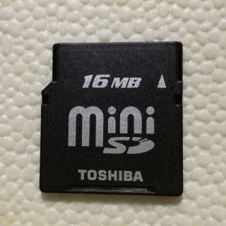 トウシバ(東芝)のミニSDカード【16MB】TOSHIBA(PC周辺機器)