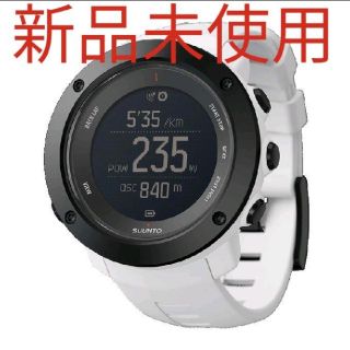 スント(SUUNTO)の【新品未使用】スント アンビット３ バーティカル ホワイト 箱 保証書付き(腕時計(デジタル))