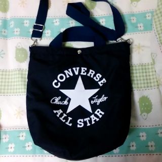 コンバース(CONVERSE)のCONVERSE ナイロン ポシェット ショルダー バッグ 紺(ショルダーバッグ)