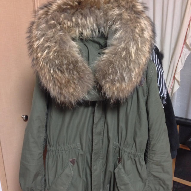 goa ラクーンファー付モッズコート
