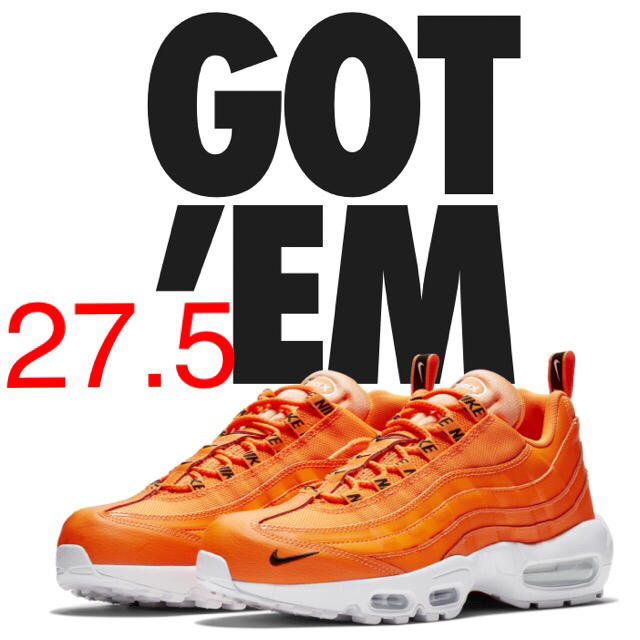 NIKE(ナイキ)のNIKE AIR MAX95 PRM HI VIZ "TOTAL ORANGE" メンズの靴/シューズ(スニーカー)の商品写真