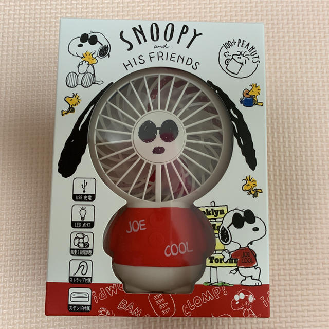 SNOOPY(スヌーピー)の【新品】スヌーピー  JOECOOL  ハンディファン   扇風機 スマホ/家電/カメラの冷暖房/空調(扇風機)の商品写真