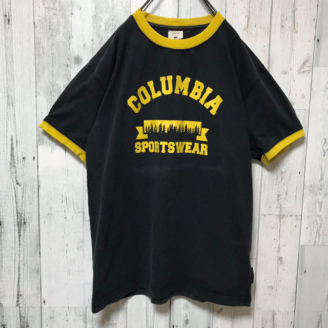 Champion(チャンピオン)のコロンビア Columbia☆ビッグロゴ ネイビー Tシャツ ビッグシルエット メンズのトップス(Tシャツ/カットソー(半袖/袖なし))の商品写真