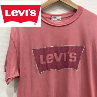 リーバイス(Levi's)のリーバイス Levi's ピンク スパンコール ロゴ Tシャツ(Tシャツ/カットソー(半袖/袖なし))