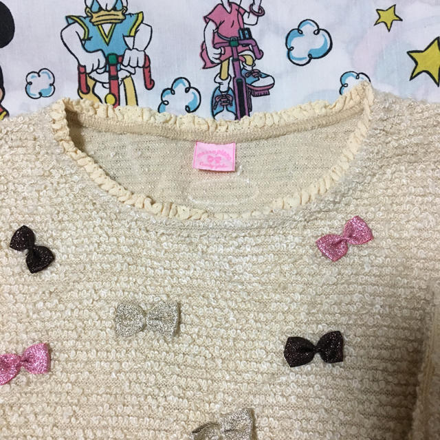 mezzo piano junior(メゾピアノジュニア)のmezzo piano 長袖プルオーバー キッズ/ベビー/マタニティのキッズ服女の子用(90cm~)(Tシャツ/カットソー)の商品写真