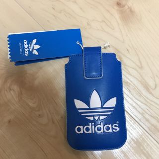 アディダス(adidas)のアディダス スマホケース 青(iPhoneケース)