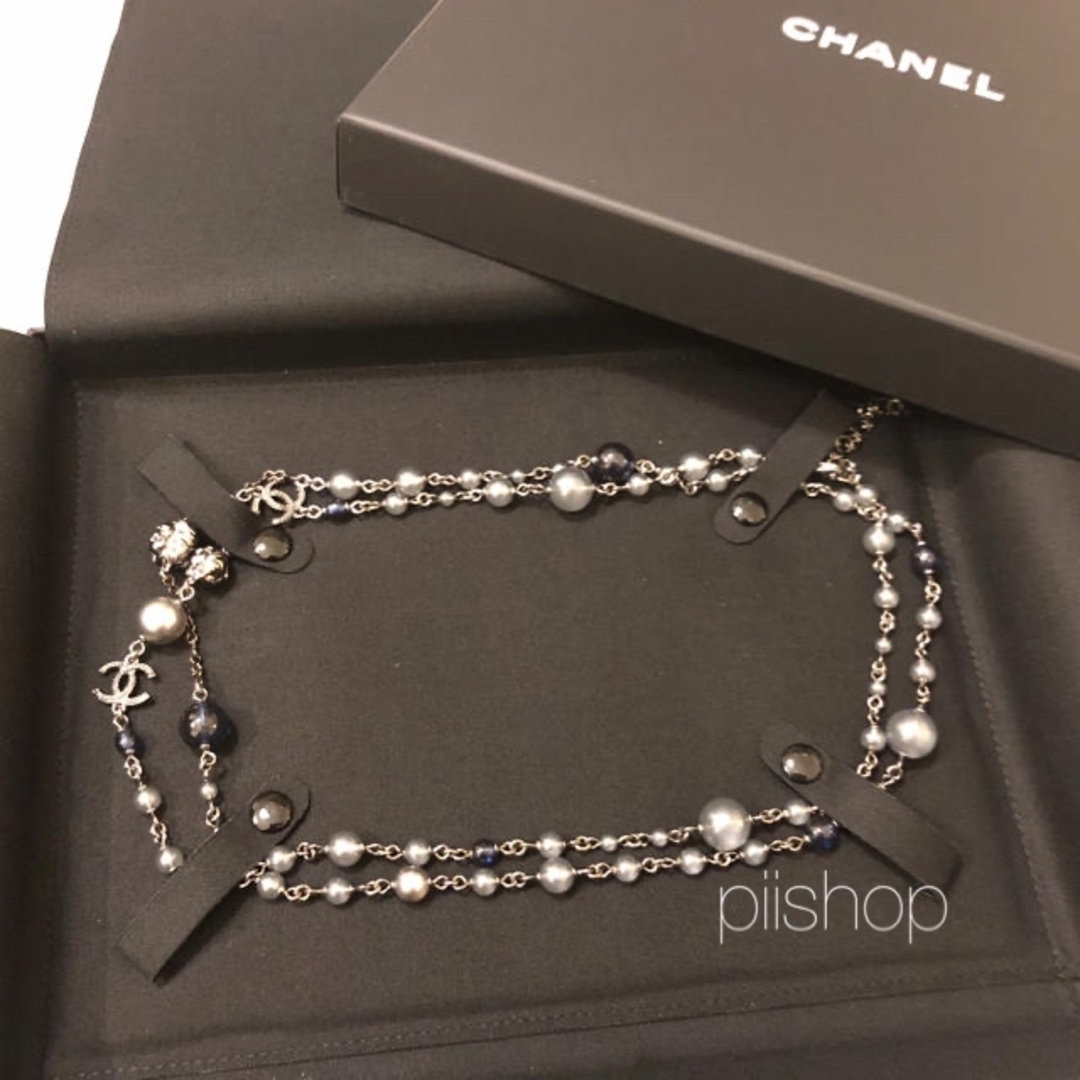 CHANEL - シャネル ロングネックレス パールネックレス ライオン 限定 ...