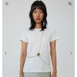 アクネ(ACNE)の®︎im様  ロゴTシャツ オプティックホワイト(Tシャツ(半袖/袖なし))