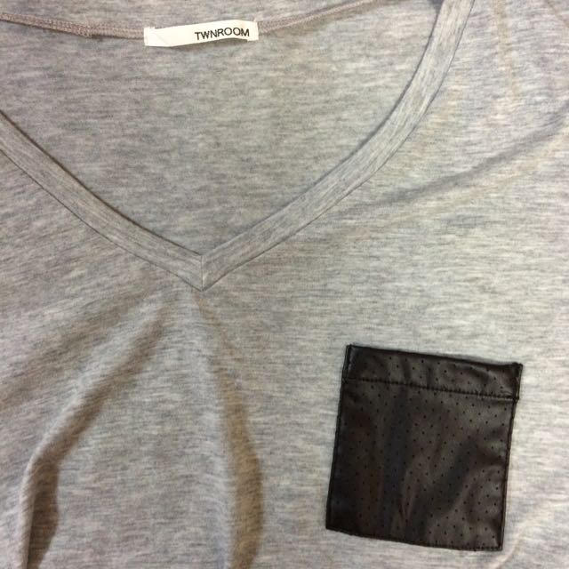 TWNROOM(ツインルーム)の香里奈 サマーヌード グレー Tシャツ レディースのトップス(Tシャツ(半袖/袖なし))の商品写真