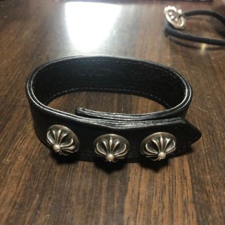 クロムハーツ(Chrome Hearts)のクロムハーツ  レザーブレスレット(ブレスレット)