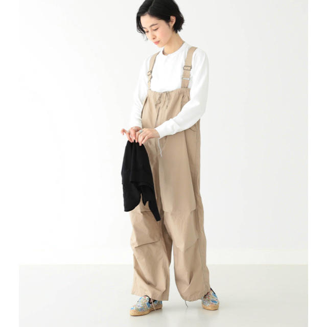 BEAMS BOY US ARMY オーバー パンツ ベージュ-