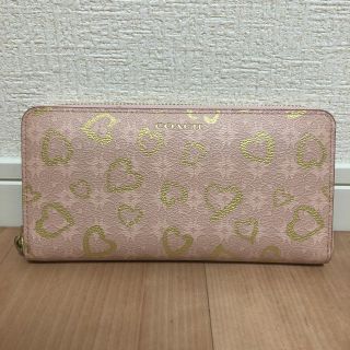 コーチ(COACH)の日曜日限定お値下げ！ 新品未使用 COACH 長財布 ハート ピンク(財布)