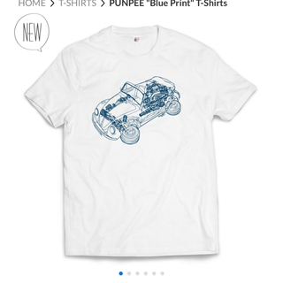 PUNPEE blue print Tシャツ(Tシャツ(半袖/袖なし))